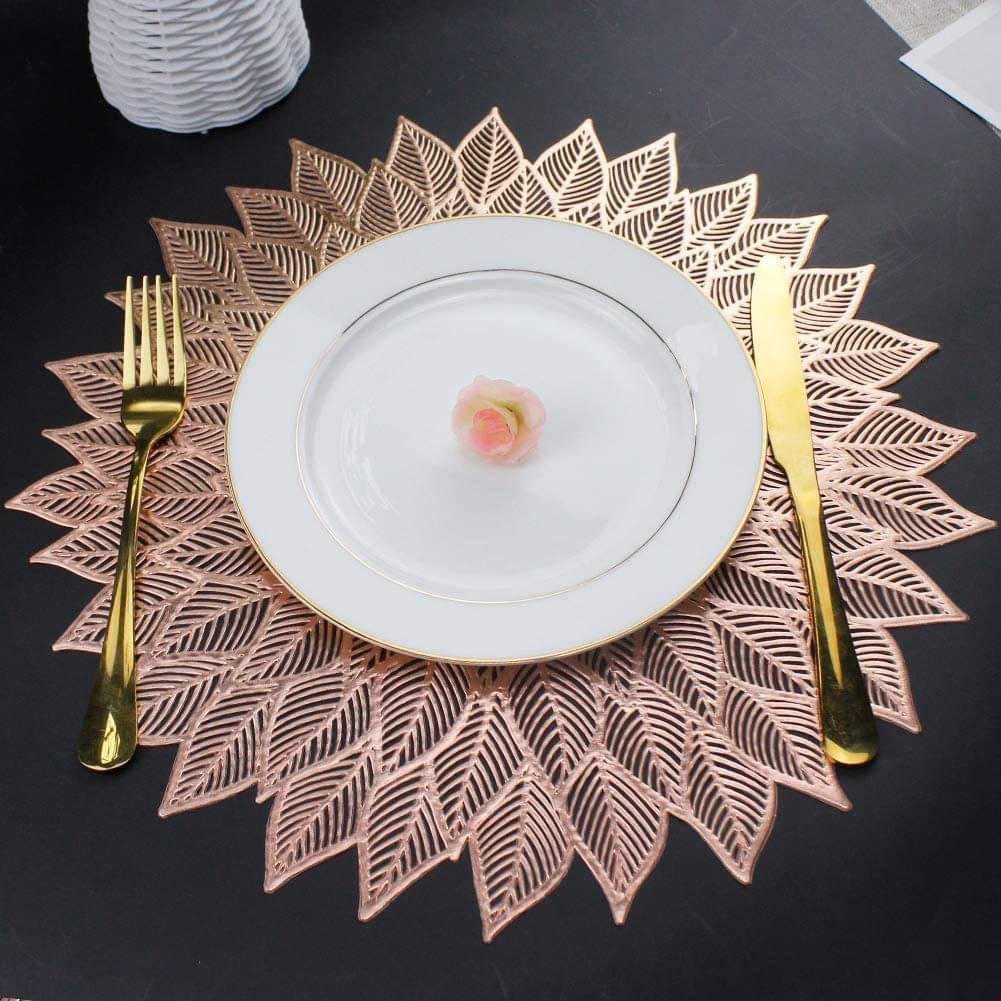 DPA Collection PVC Abstract Table Mats ( 45 cm x 30 cm ) Pack of 2 - Brown DPA Collection PVC Abstract Table Mats ( 45 cm x 30 cm ) Pack of 2 - Brown