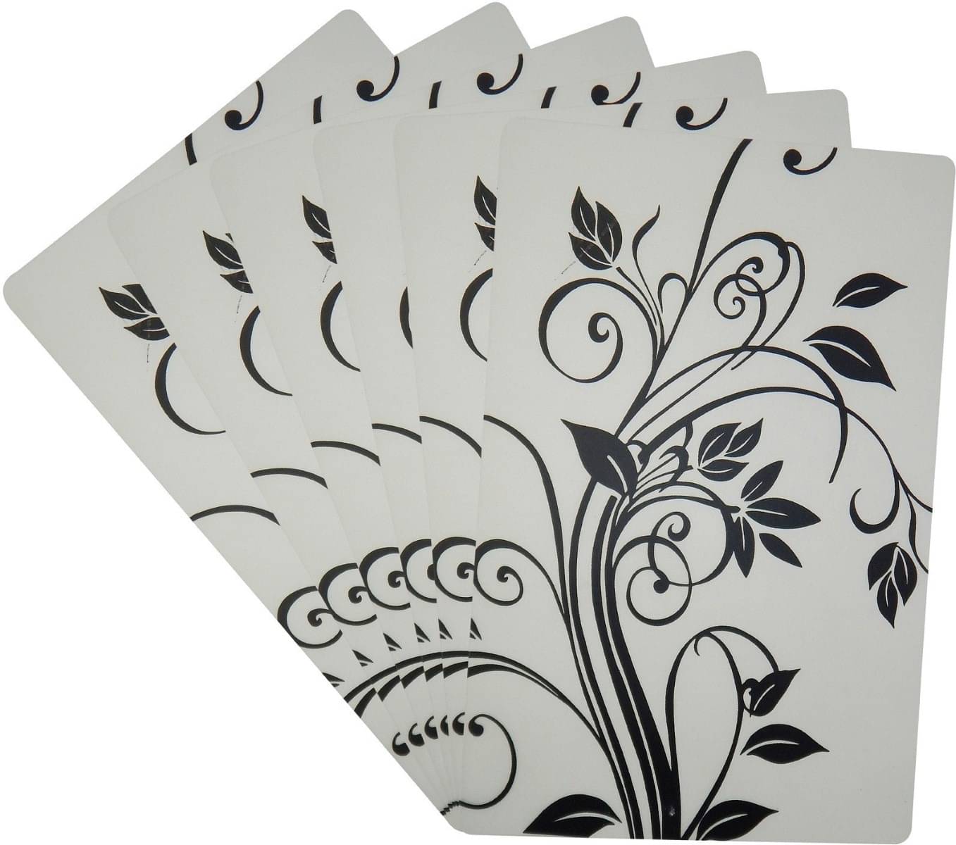     			DPA Collection PVC Abstract Table Mats ( 45 cm x 30 cm ) Pack of 6 - Beige