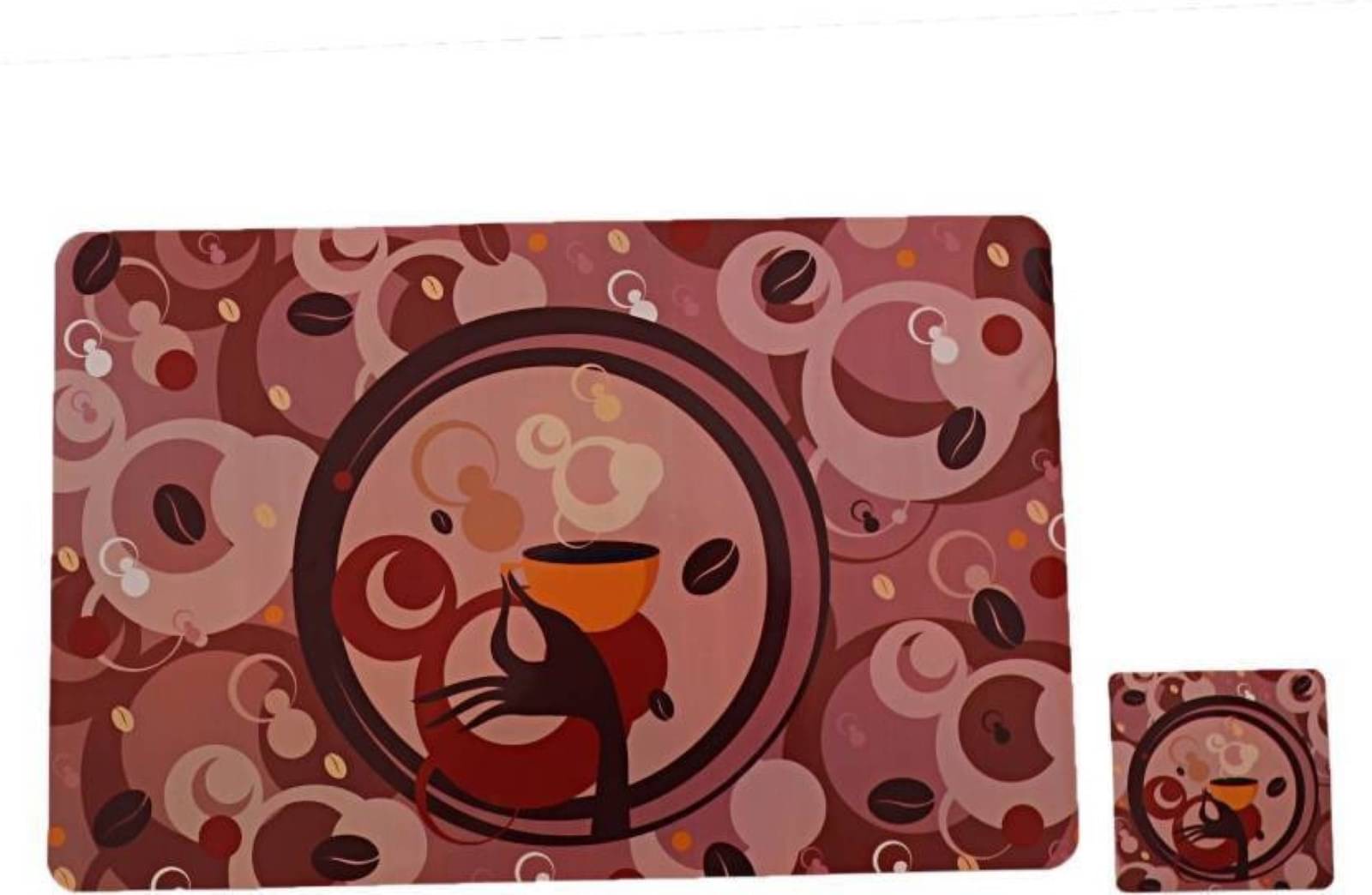     			DPA Collection PVC Abstract Table Mats ( 45 cm x 30 cm ) Pack of 6 - Multi