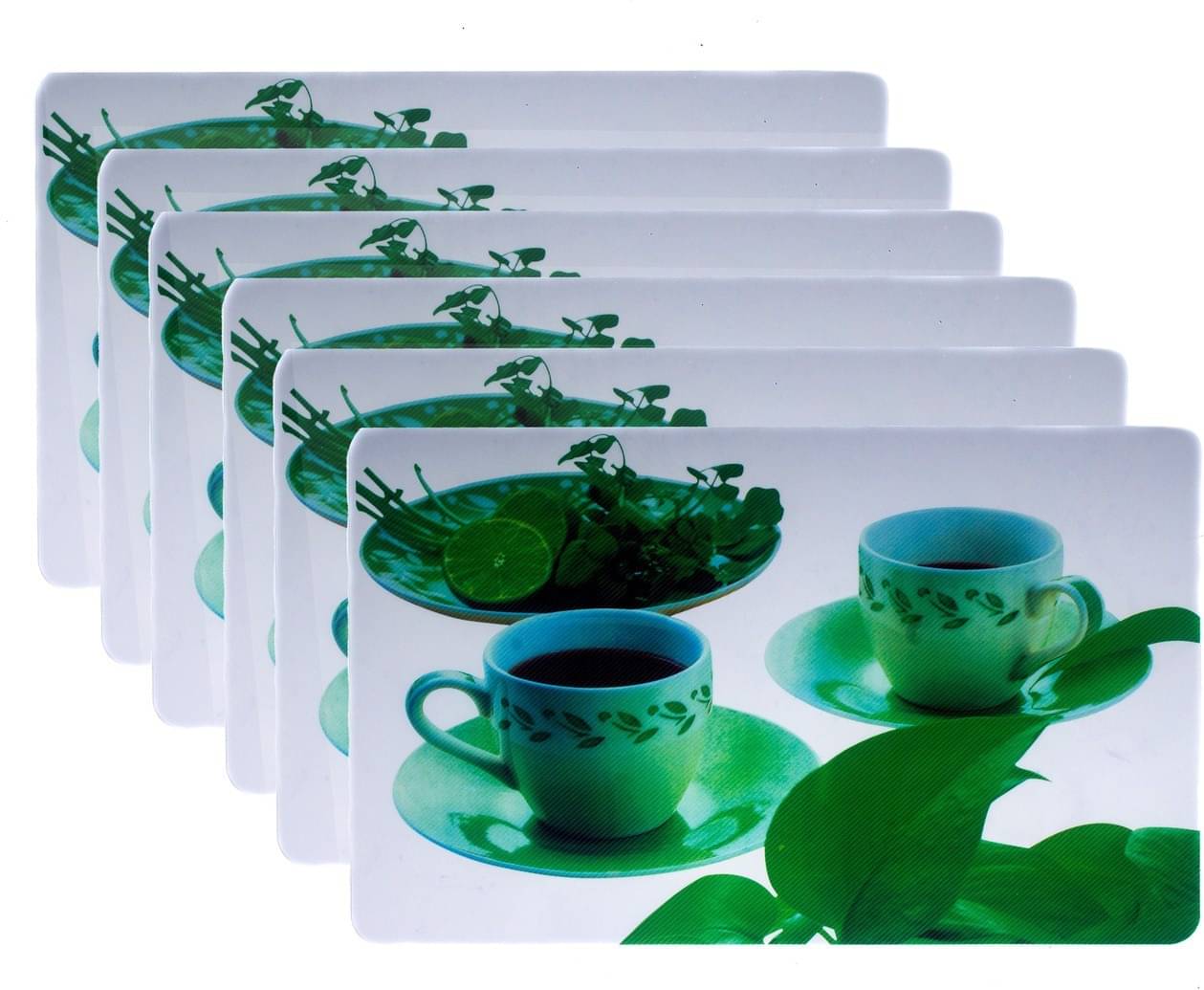     			DPA Collection PVC Abstract Table Mats ( 45 cm x 30 cm ) Pack of 6 - Multi