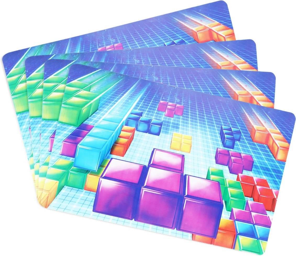 DPA Collection PVC Abstract Table Mats ( 45 cm x 30 cm ) Pack of 4 - Multi DPA Collection PVC Abstract Table Mats ( 45 cm x 30 cm ) Pack of 4 - Multi