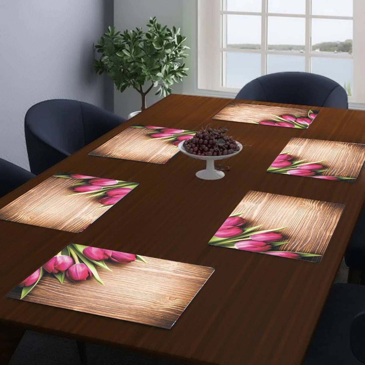 DPA Collection PVC Abstract Table Mats ( 45 cm x 30 cm ) Pack of 6 - Multi DPA Collection PVC Abstract Table Mats ( 45 cm x 30 cm ) Pack of 6 - Multi
