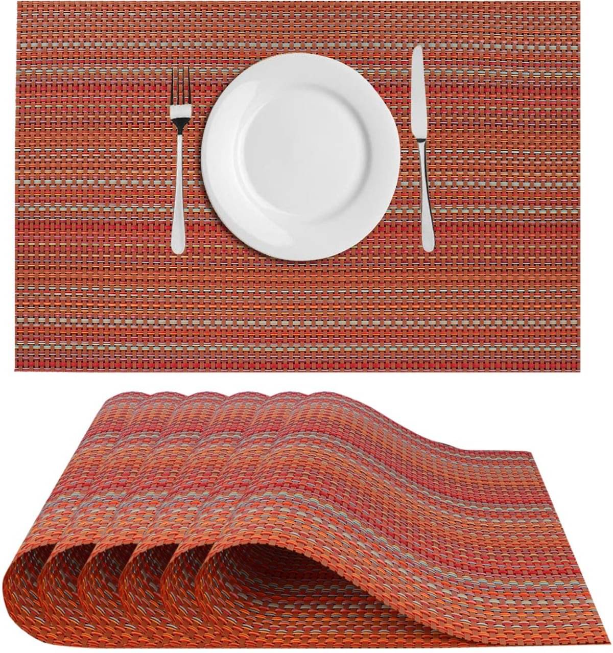 DPA Collection PVC Abstract Table Mats ( 45 cm x 30 cm ) Pack of 6 - Maroon DPA Collection PVC Abstract Table Mats ( 45 cm x 30 cm ) Pack of 6 - Maroon