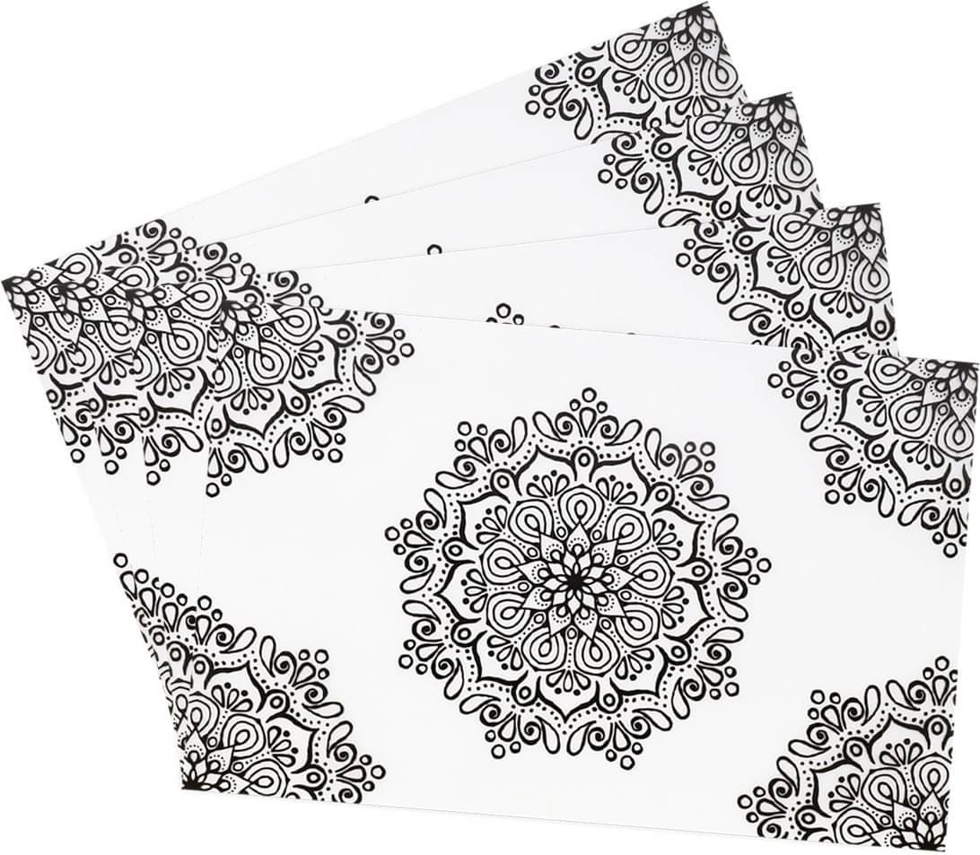 DPA Collection PVC Abstract Table Mats ( 45 cm x 30 cm ) Pack of 4 - Multi DPA Collection PVC Abstract Table Mats ( 45 cm x 30 cm ) Pack of 4 - Multi