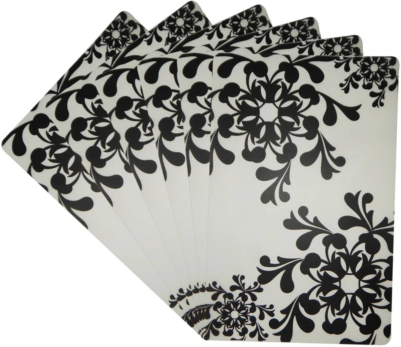     			DPA Collection PVC Abstract Table Mats ( 45 cm x 30 cm ) Pack of 6 - Blue