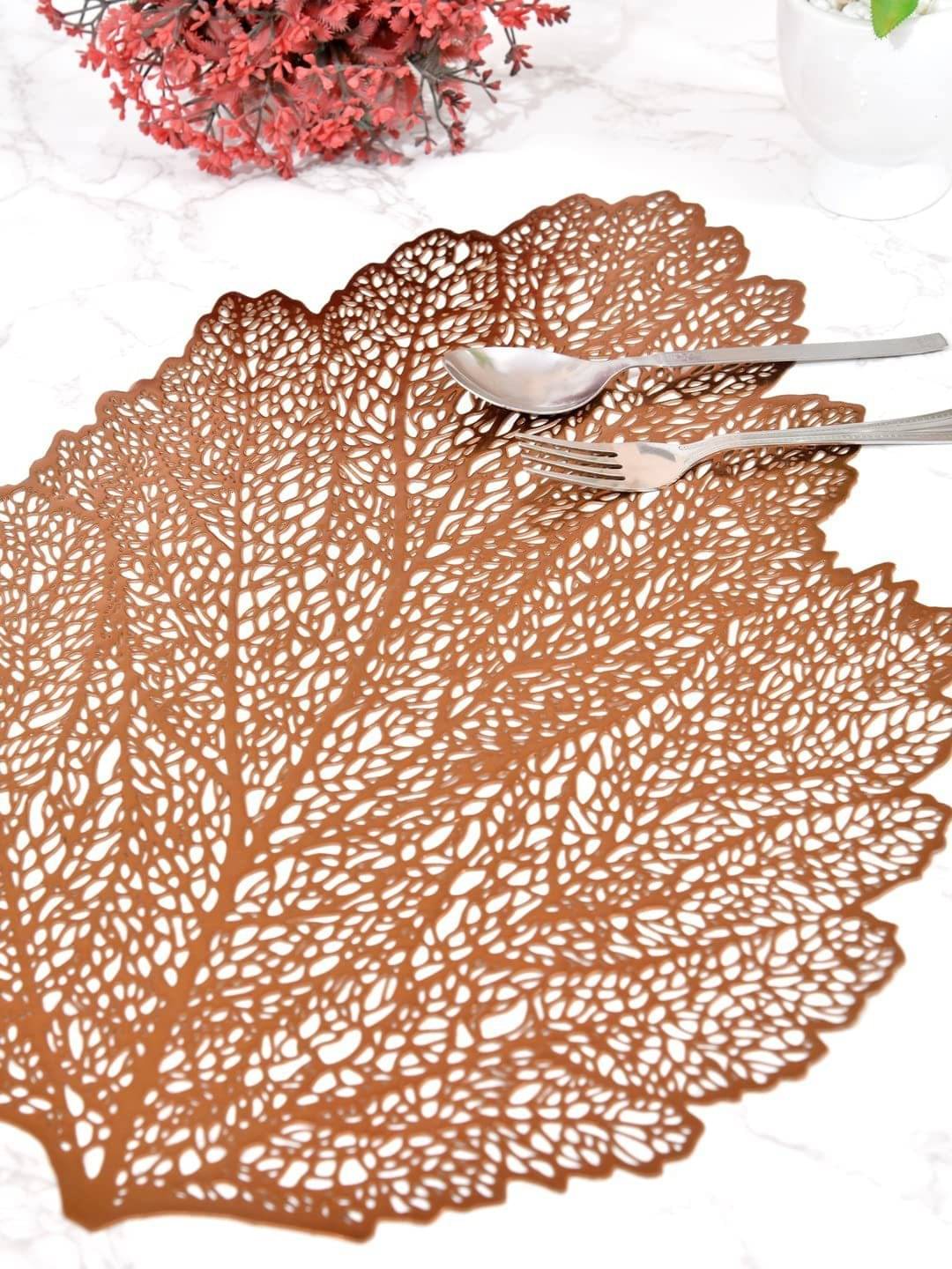 DPA Collection PVC Abstract Table Mats ( 45 cm x 30 cm ) Pack of 2 - Brown DPA Collection PVC Abstract Table Mats ( 45 cm x 30 cm ) Pack of 2 - Brown