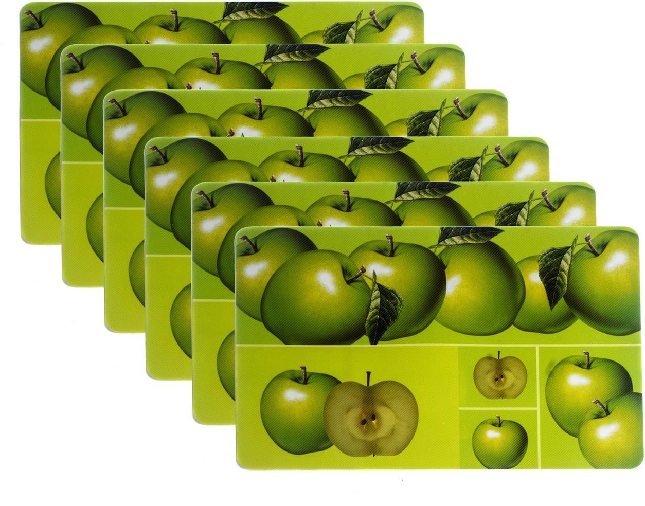DPA Collection PVC Abstract Table Mats ( 45 cm x 30 cm ) Pack of 6 - Green DPA Collection PVC Abstract Table Mats ( 45 cm x 30 cm ) Pack of 6 - Green