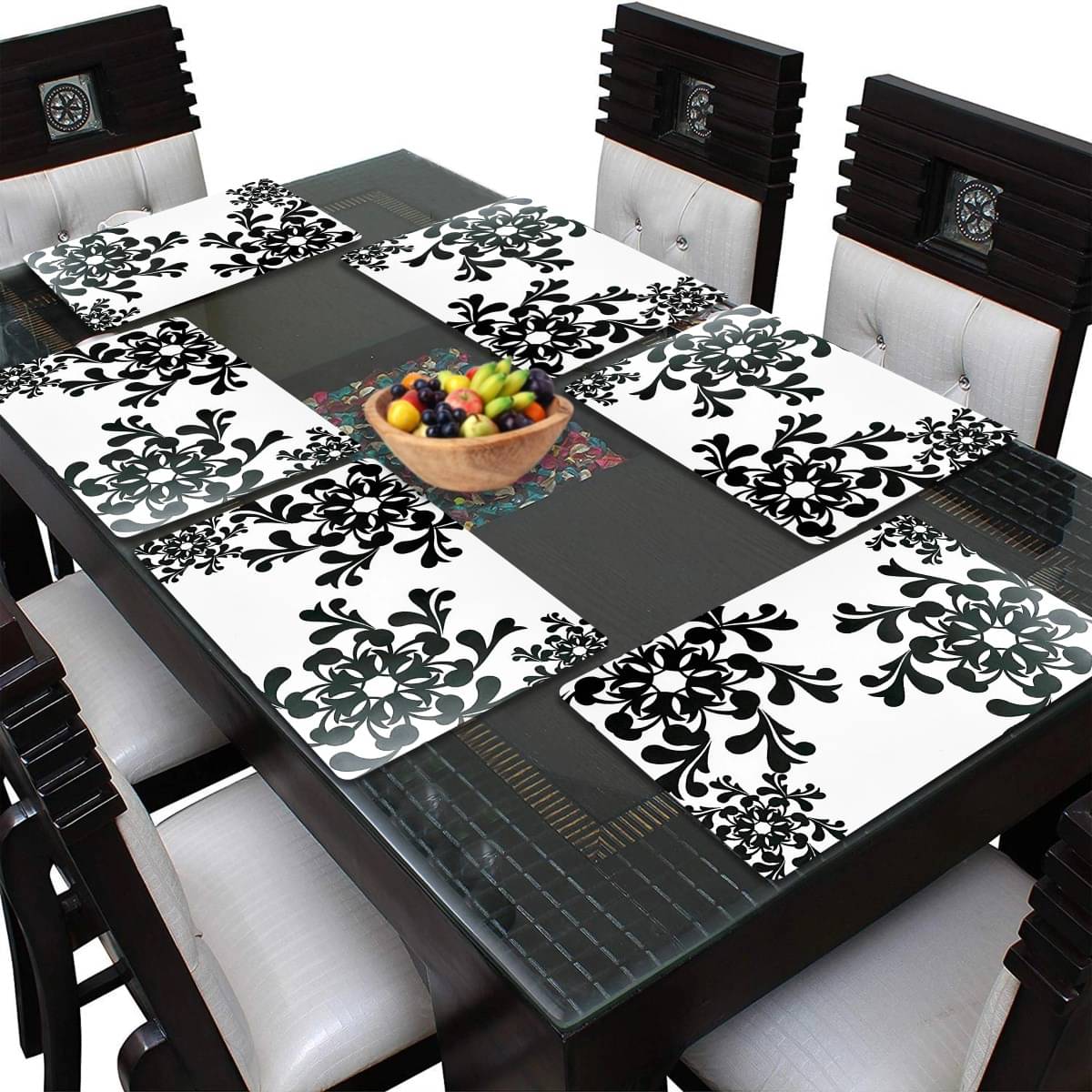 DPA Collection PVC Abstract Table Mats ( 45 cm x 30 cm ) Pack of 6 - Multi DPA Collection PVC Abstract Table Mats ( 45 cm x 30 cm ) Pack of 6 - Multi