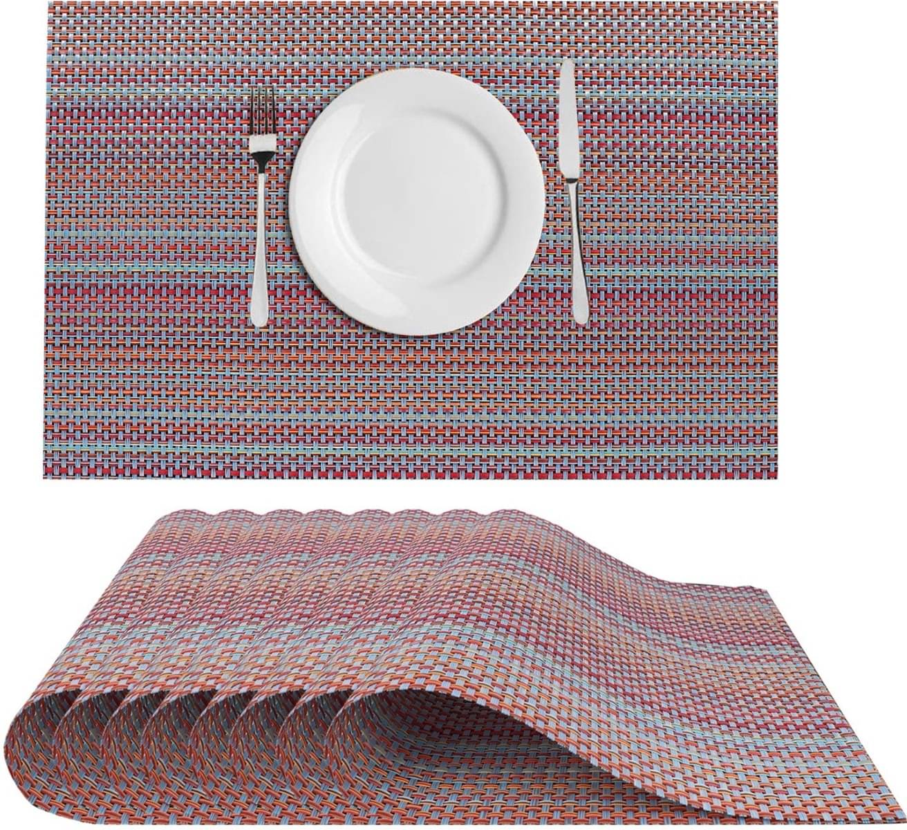 DPA Collection PVC Abstract Table Mats ( 45 cm x 30 cm ) Pack of 8 - Purple DPA Collection PVC Abstract Table Mats ( 45 cm x 30 cm ) Pack of 8 - Purple