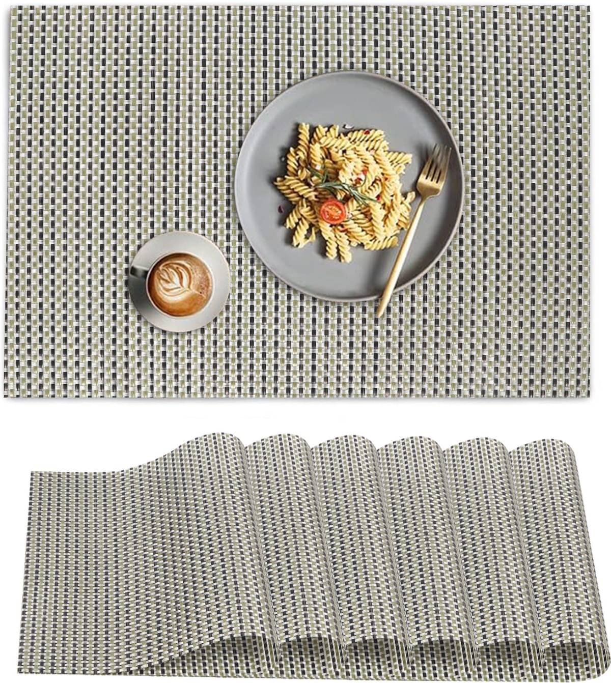 DPA Collection PVC Abstract Table Mats ( 45 cm x 30 cm ) Pack of 6 - Multi DPA Collection PVC Abstract Table Mats ( 45 cm x 30 cm ) Pack of 6 - Multi