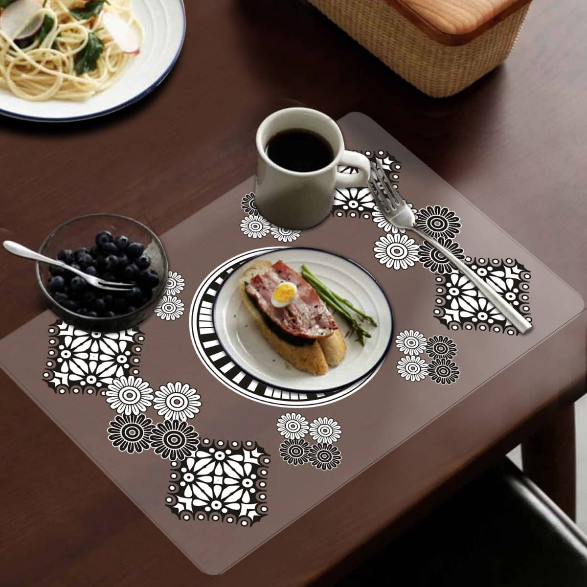 DPA Collection PVC Abstract Table Mats ( 45 cm x 30 cm ) Pack of 6 - Multi DPA Collection PVC Abstract Table Mats ( 45 cm x 30 cm ) Pack of 6 - Multi