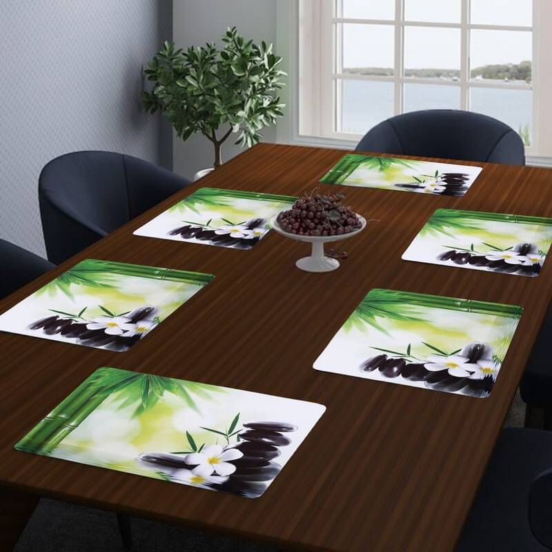 DPA Collection PVC Abstract Table Mats ( 45 cm x 30 cm ) Pack of 6 - Multi DPA Collection PVC Abstract Table Mats ( 45 cm x 30 cm ) Pack of 6 - Multi