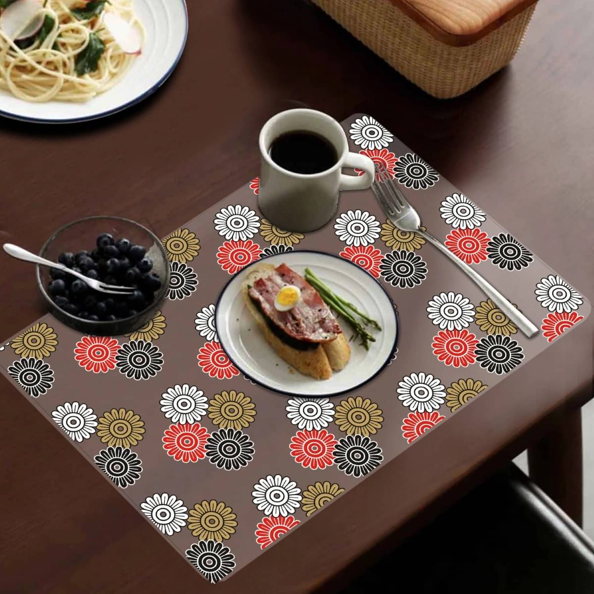 DPA Collection PVC Abstract Table Mats ( 45 cm x 30 cm ) Pack of 6 - Multi DPA Collection PVC Abstract Table Mats ( 45 cm x 30 cm ) Pack of 6 - Multi