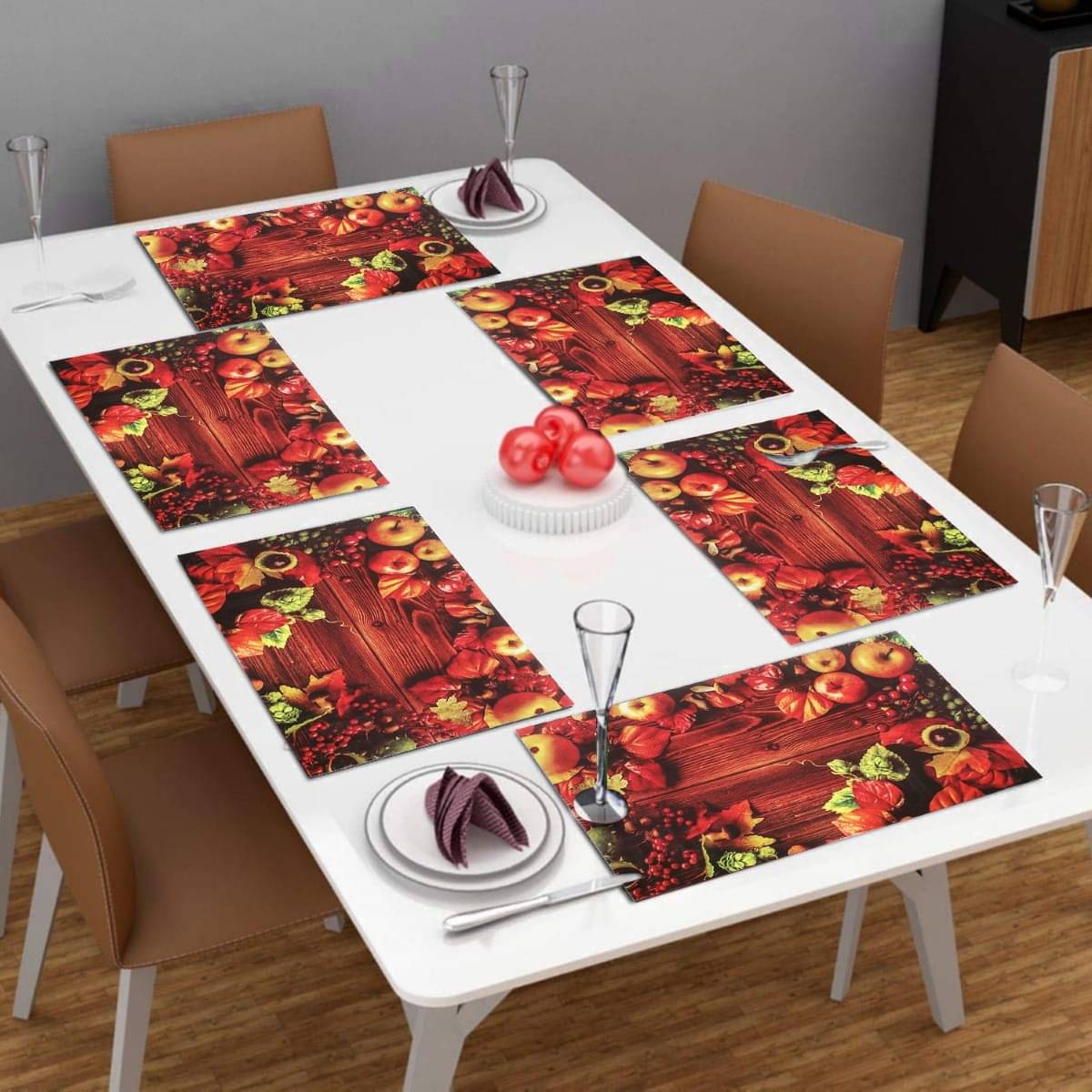     			DPA Collection PVC Abstract Table Mats ( 45 cm x 30 cm ) Pack of 6 - Multi