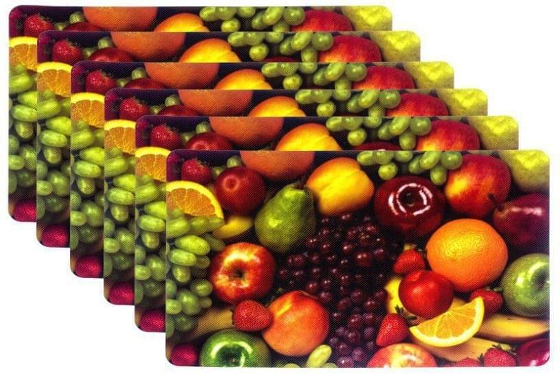 DPA Collection PVC Abstract Table Mats ( 45 cm x 30 cm ) Pack of 6 - Multi DPA Collection PVC Abstract Table Mats ( 45 cm x 30 cm ) Pack of 6 - Multi