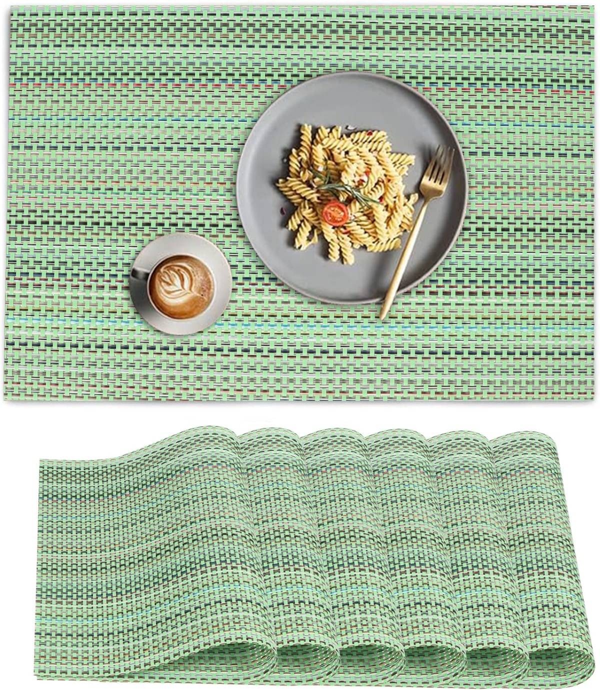 DPA Collection PVC Abstract Table Mats ( 45 cm x 30 cm ) Pack of 6 - Multi DPA Collection PVC Abstract Table Mats ( 45 cm x 30 cm ) Pack of 6 - Multi