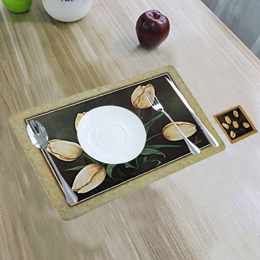     			DPA Collection PVC Abstract Table Mats ( 45 cm x 30 cm ) Pack of 6 - Multi