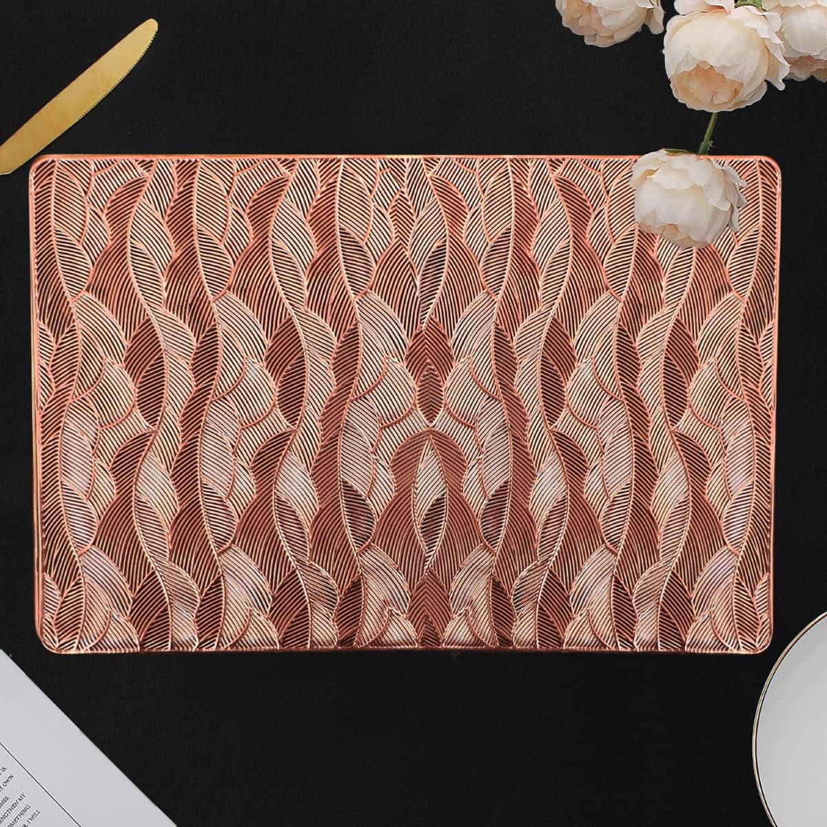 DPA Collection PVC Abstract Table Mats ( 45 cm x 30 cm ) Pack of 2 - Brown DPA Collection PVC Abstract Table Mats ( 45 cm x 30 cm ) Pack of 2 - Brown