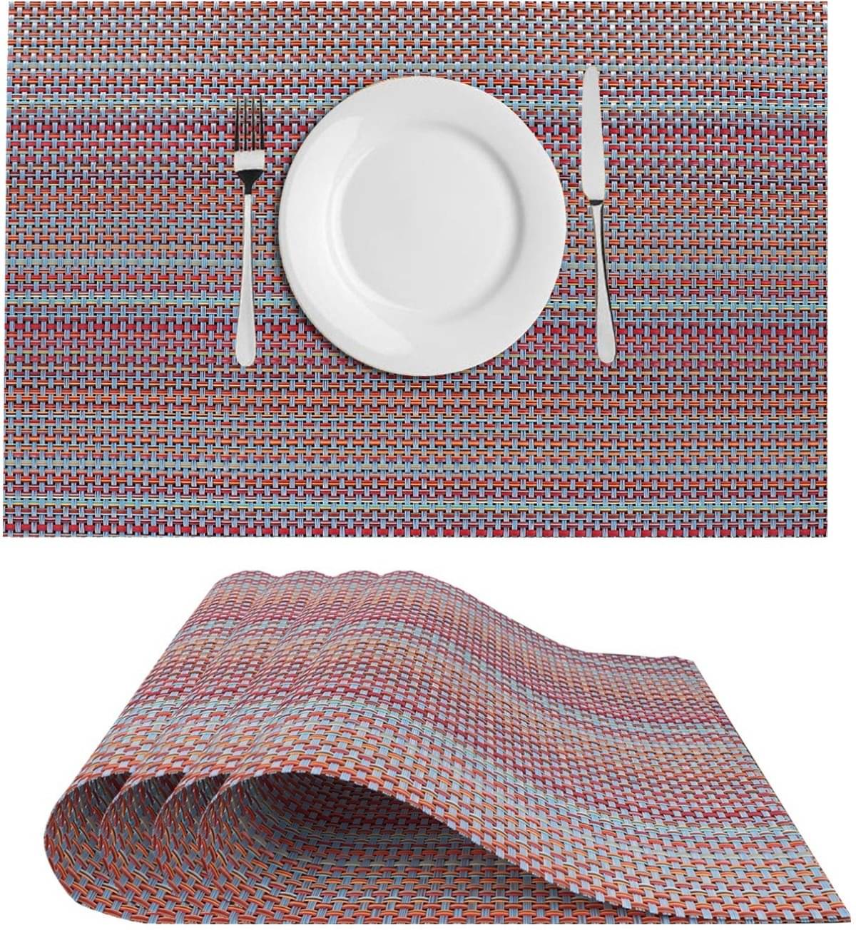 DPA Collection PVC Abstract Table Mats ( 45 cm x 30 cm ) Pack of 4 - Purple DPA Collection PVC Abstract Table Mats ( 45 cm x 30 cm ) Pack of 4 - Purple