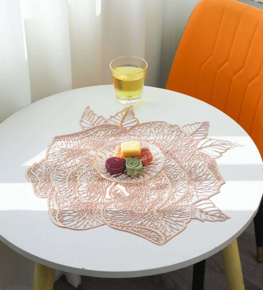     			DPA Collection PVC Abstract Table Mats ( 45 cm x 30 cm ) Pack of 2 - Brown