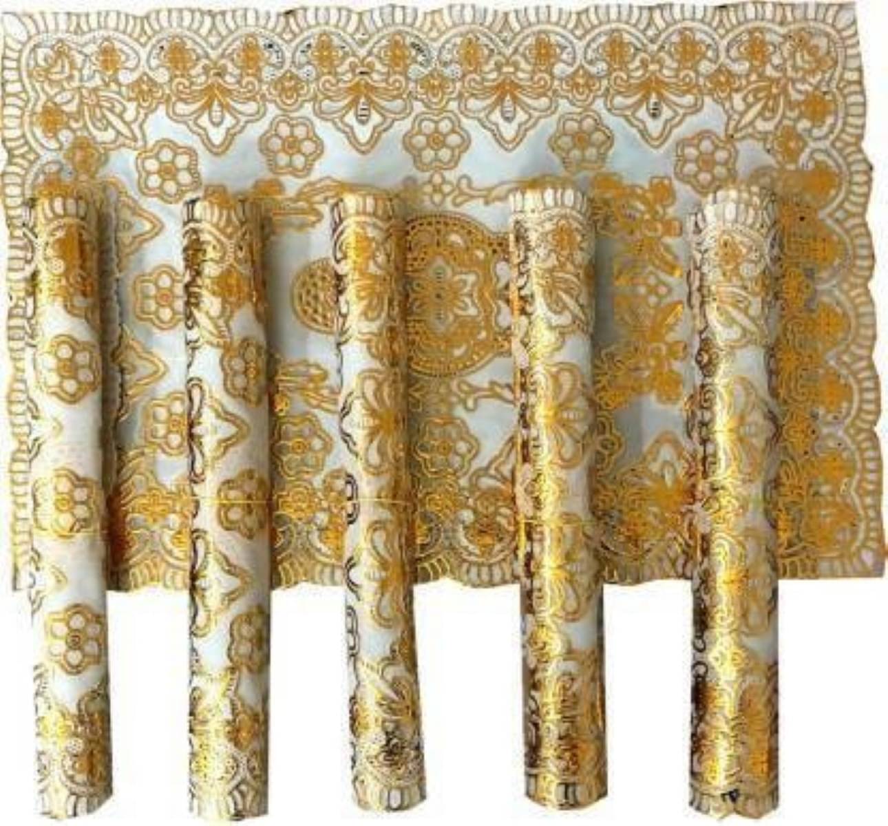 DPA Collection PVC Abstract Table Mats ( 45 cm x 30 cm ) Pack of 6 - Gold DPA Collection PVC Abstract Table Mats ( 45 cm x 30 cm ) Pack of 6 - Gold
