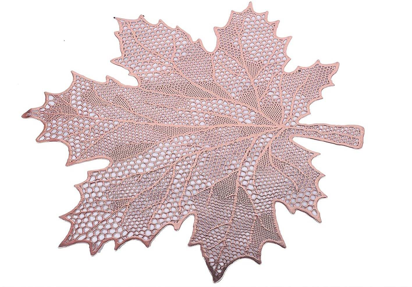     			DPA Collection PVC Abstract Table Mats ( 45 cm x 30 cm ) Pack of 6 - Maroon