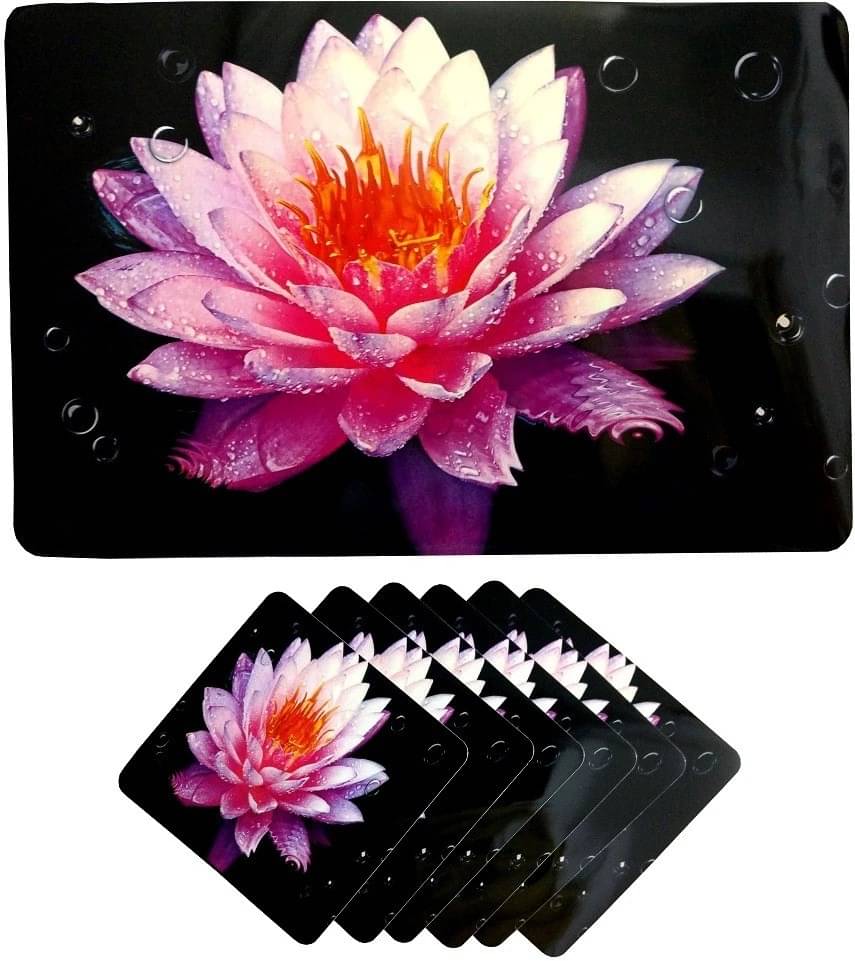 DPA Collection PVC Abstract Table Mats ( 45 cm x 30 cm ) Pack of 12 - Multi DPA Collection PVC Abstract Table Mats ( 45 cm x 30 cm ) Pack of 12 - Multi