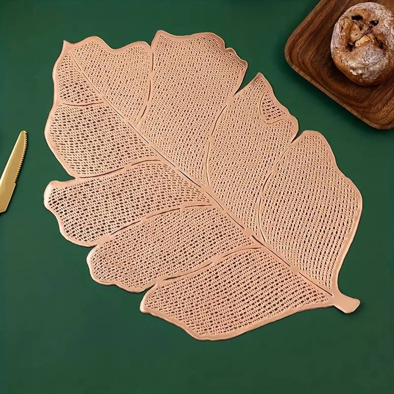     			DPA Collection PVC Geometric Table Mats ( 45 cm x 30 cm ) Pack of 2 - Brown