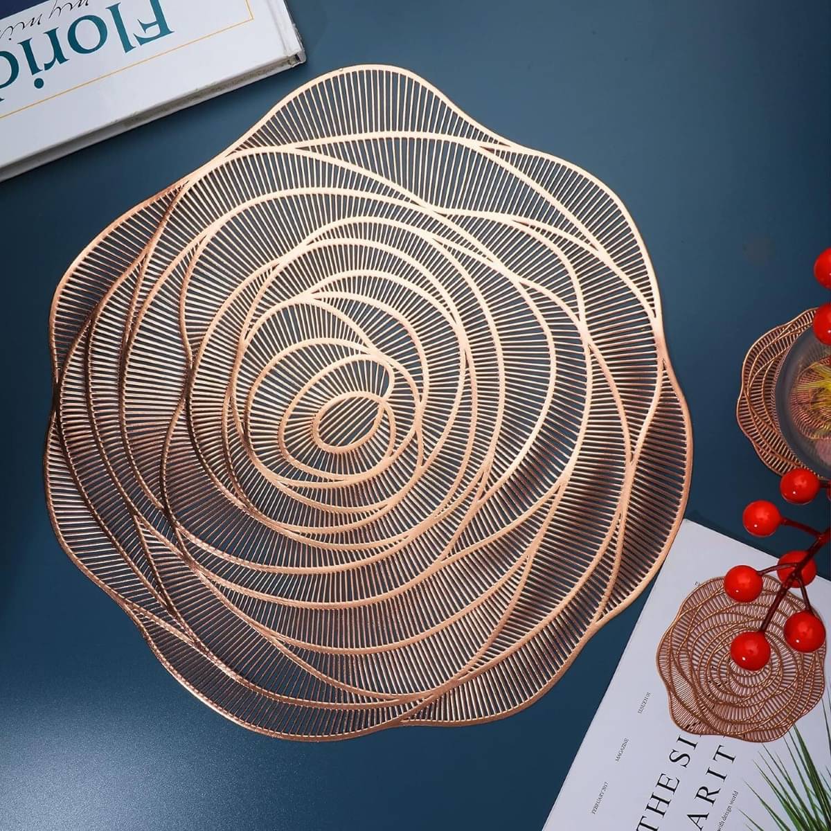 DPA Collection PVC Geometric Table Mats ( 45 cm x 30 cm ) Pack of 2 - Brown DPA Collection PVC Geometric Table Mats ( 45 cm x 30 cm ) Pack of 2 - Brown