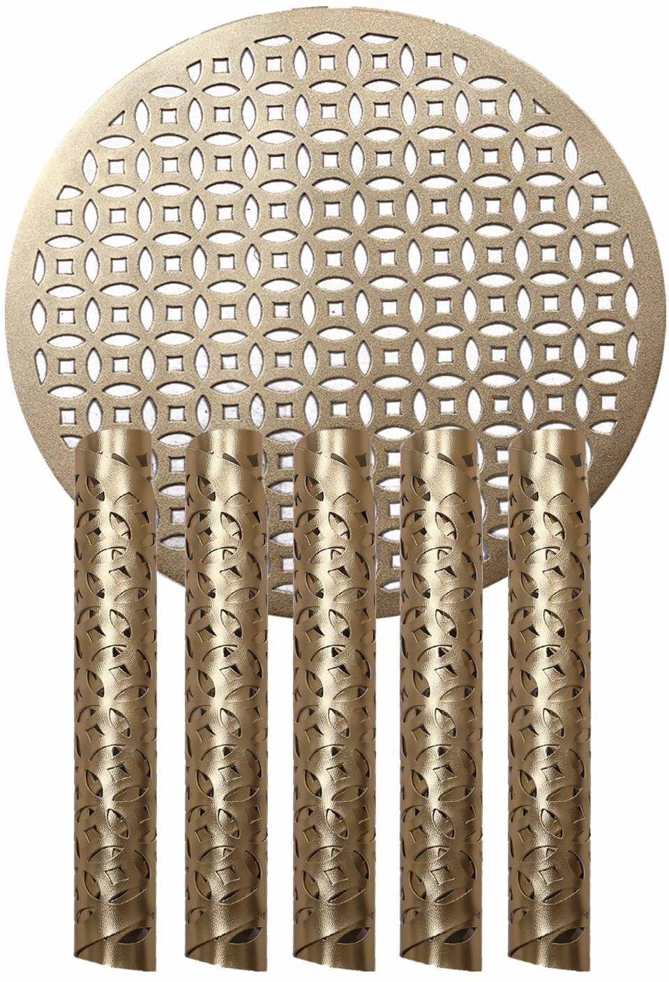 DPA Collection PVC Geometric Table Mats ( 45 cm x 30 cm ) Pack of 6 - Gold DPA Collection PVC Geometric Table Mats ( 45 cm x 30 cm ) Pack of 6 - Gold