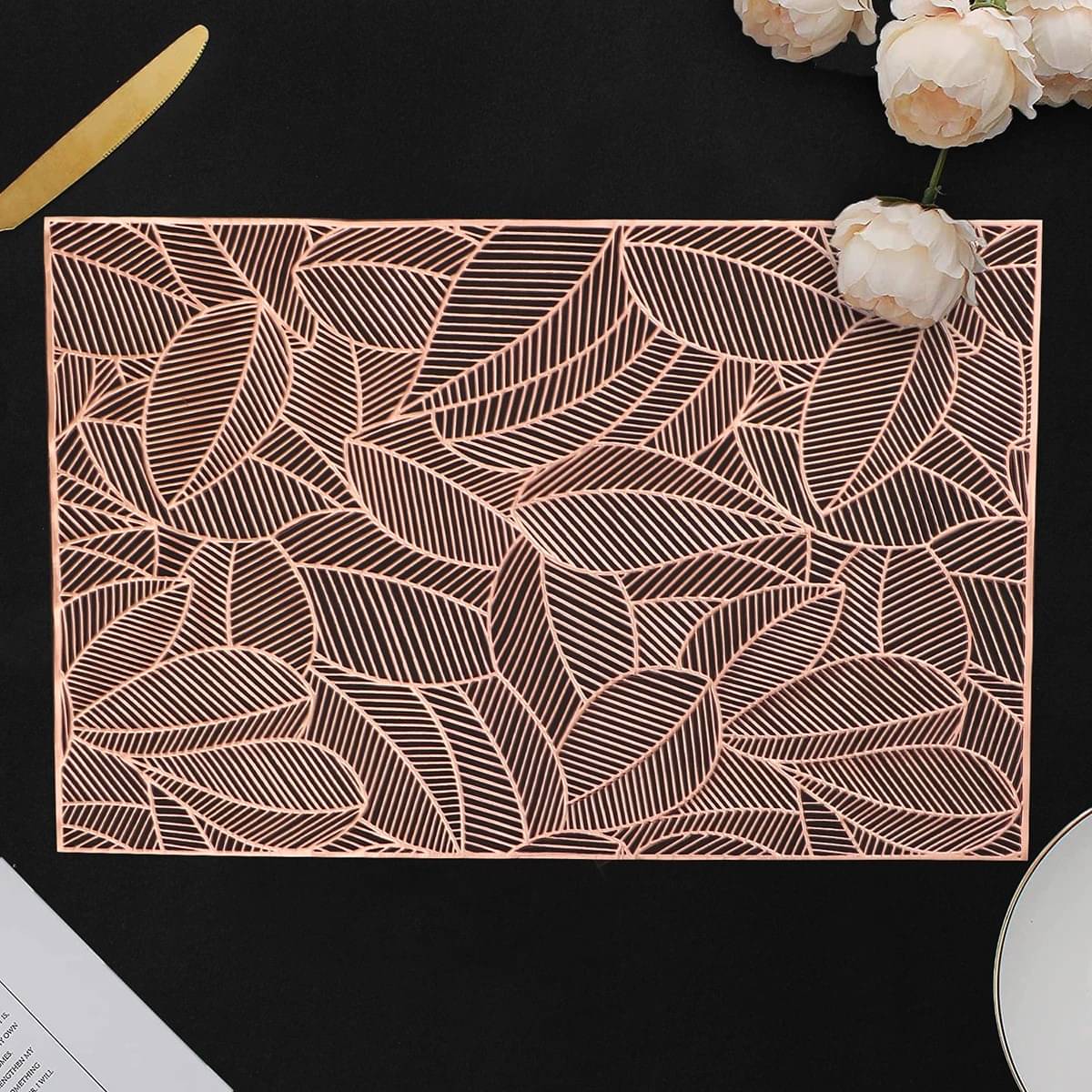DPA Collection PVC Geometric Table Mats ( 45 cm x 30 cm ) Pack of 2 - Brown DPA Collection PVC Geometric Table Mats ( 45 cm x 30 cm ) Pack of 2 - Brown