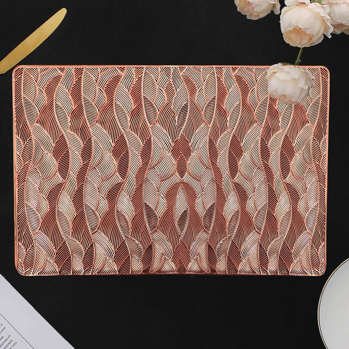 DPA Collection PVC Geometric Table Mats ( 45 cm x 30 cm ) Pack of 2 - Brown DPA Collection PVC Geometric Table Mats ( 45 cm x 30 cm ) Pack of 2 - Brown