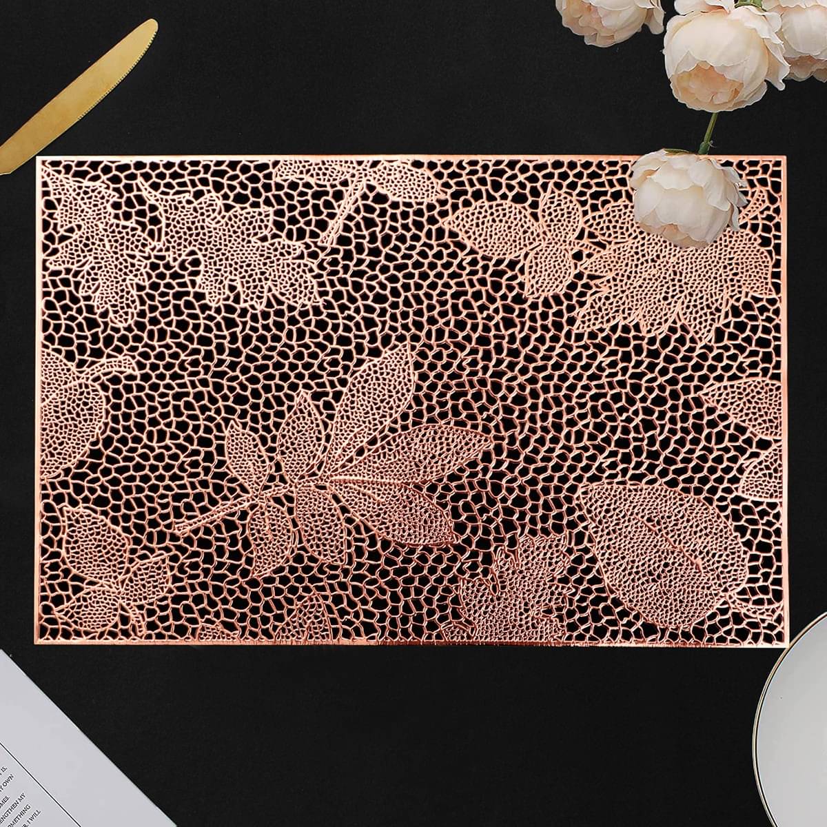 DPA Collection PVC Geometric Table Mats ( 45 cm x 30 cm ) Pack of 2 - Brown DPA Collection PVC Geometric Table Mats ( 45 cm x 30 cm ) Pack of 2 - Brown