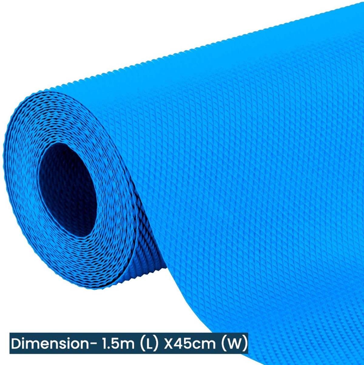     			DPA Collection PVC Geometric Table Mats ( 45 cm x 30 cm ) Pack of 1 - Blue