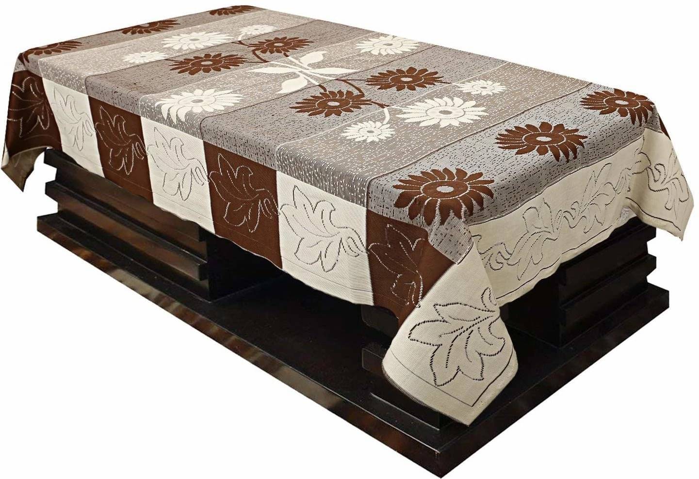    			DPA Collection Printed Cotton 4 Seater Rectangle Table Cover ( 152 x 102 ) cm Pack of 1 Multi