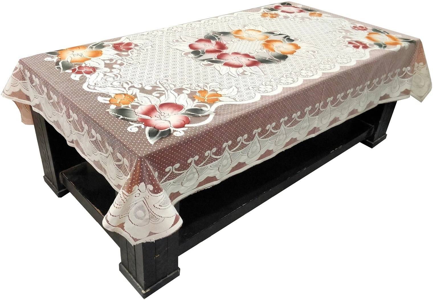     			DPA Collection Printed Cotton 4 Seater Rectangle Table Cover ( 122 x 10 ) cm Pack of 1 Multi