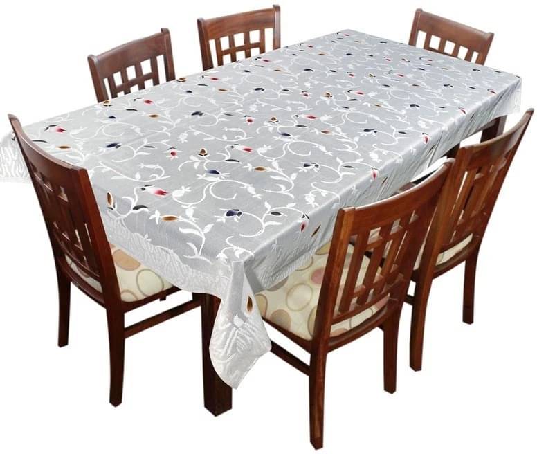 DPA Collection Printed Cotton 6 Seater Rectangle Table Cover ( 229 x 152 ) cm Pack of 1 White DPA Collection Printed Cotton 6 Seater Rectangle Table Cover ( 229 x 152 ) cm Pack of 1 White