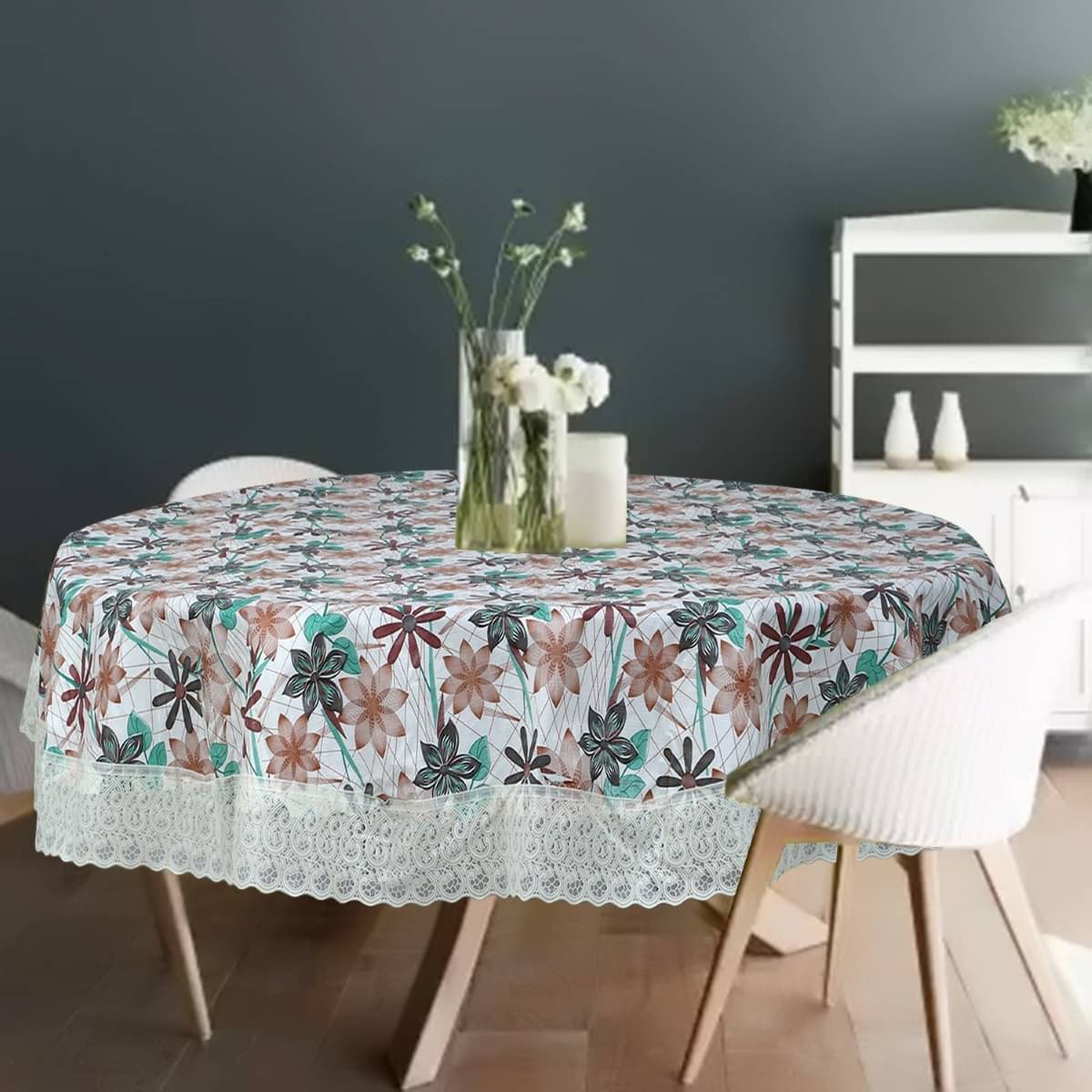 DPA Collection Printed PVC 4 Seater Rectangle Table Cover ( 152 x 152 ) cm Pack of 1 Green DPA Collection Printed PVC 4 Seater Rectangle Table Cover ( 152 x 152 ) cm Pack of 1 Green