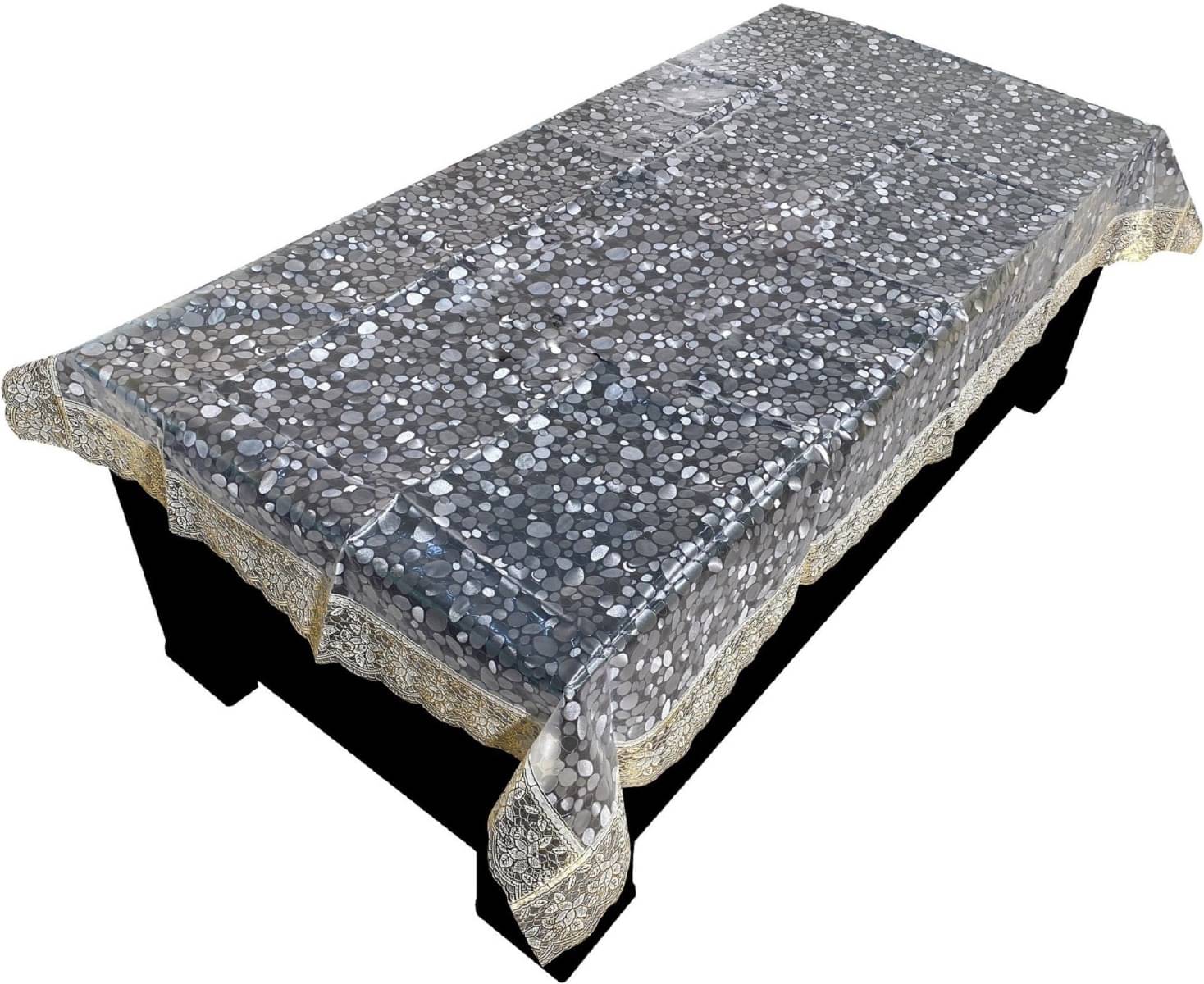 DPA Collection Printed PVC 4 Seater Rectangle Table Cover ( 152 x 102 ) cm Pack of 1 Gold DPA Collection Printed PVC 4 Seater Rectangle Table Cover ( 152 x 102 ) cm Pack of 1 Gold