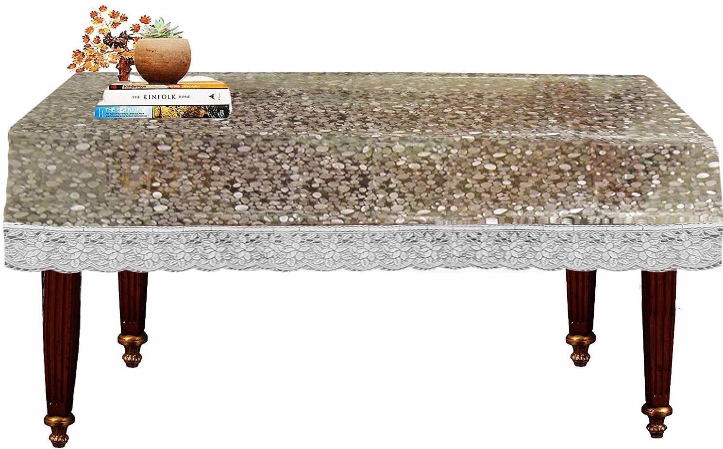 DPA Collection Printed PVC 4 Seater Rectangle Table Cover ( 152 x 102 ) cm Pack of 1 Silver DPA Collection Printed PVC 4 Seater Rectangle Table Cover ( 152 x 102 ) cm Pack of 1 Silver