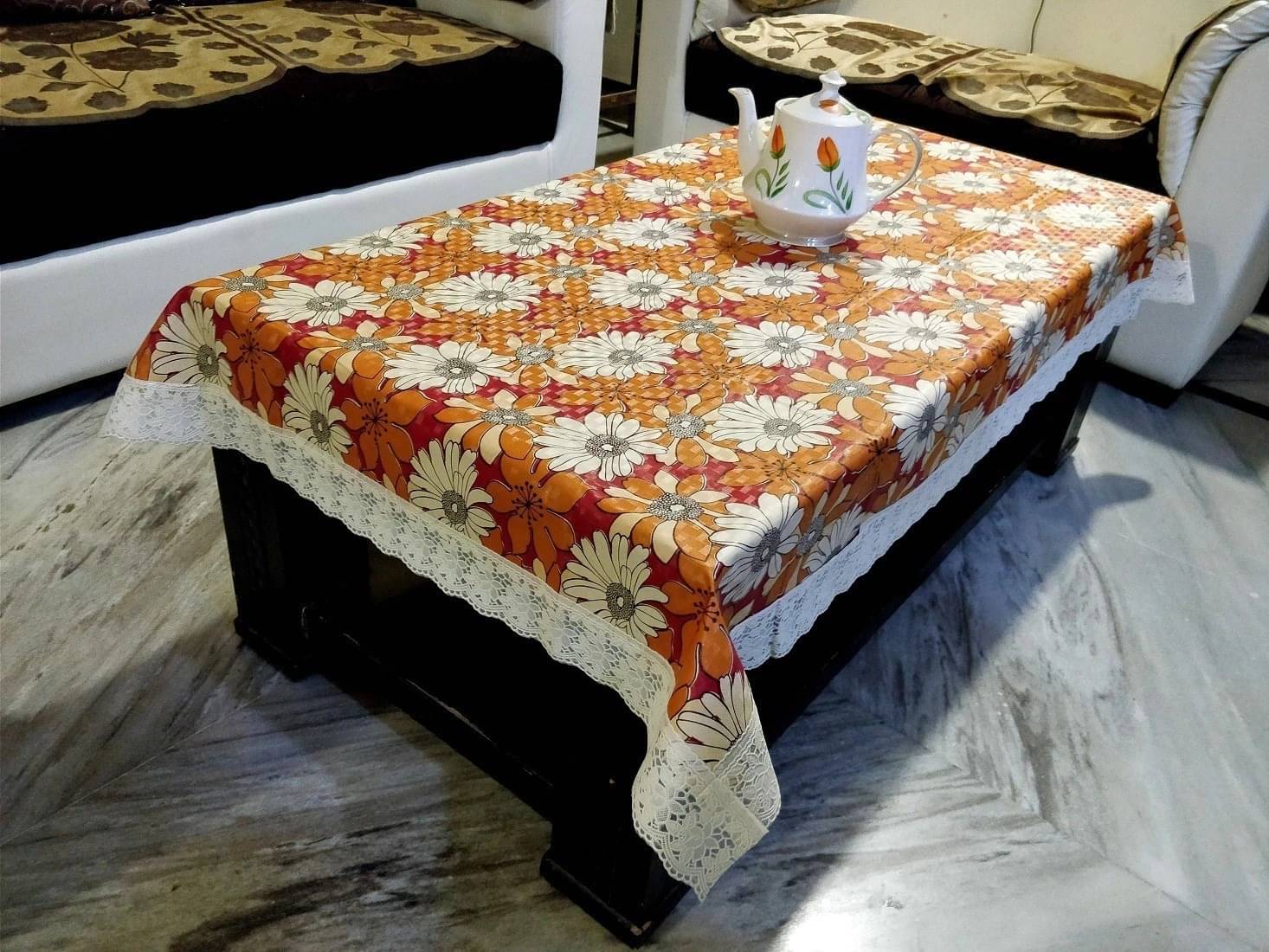     			DPA Collection Printed PVC 4 Seater Rectangle Table Cover ( 152 x 101 ) cm Pack of 1 Multi