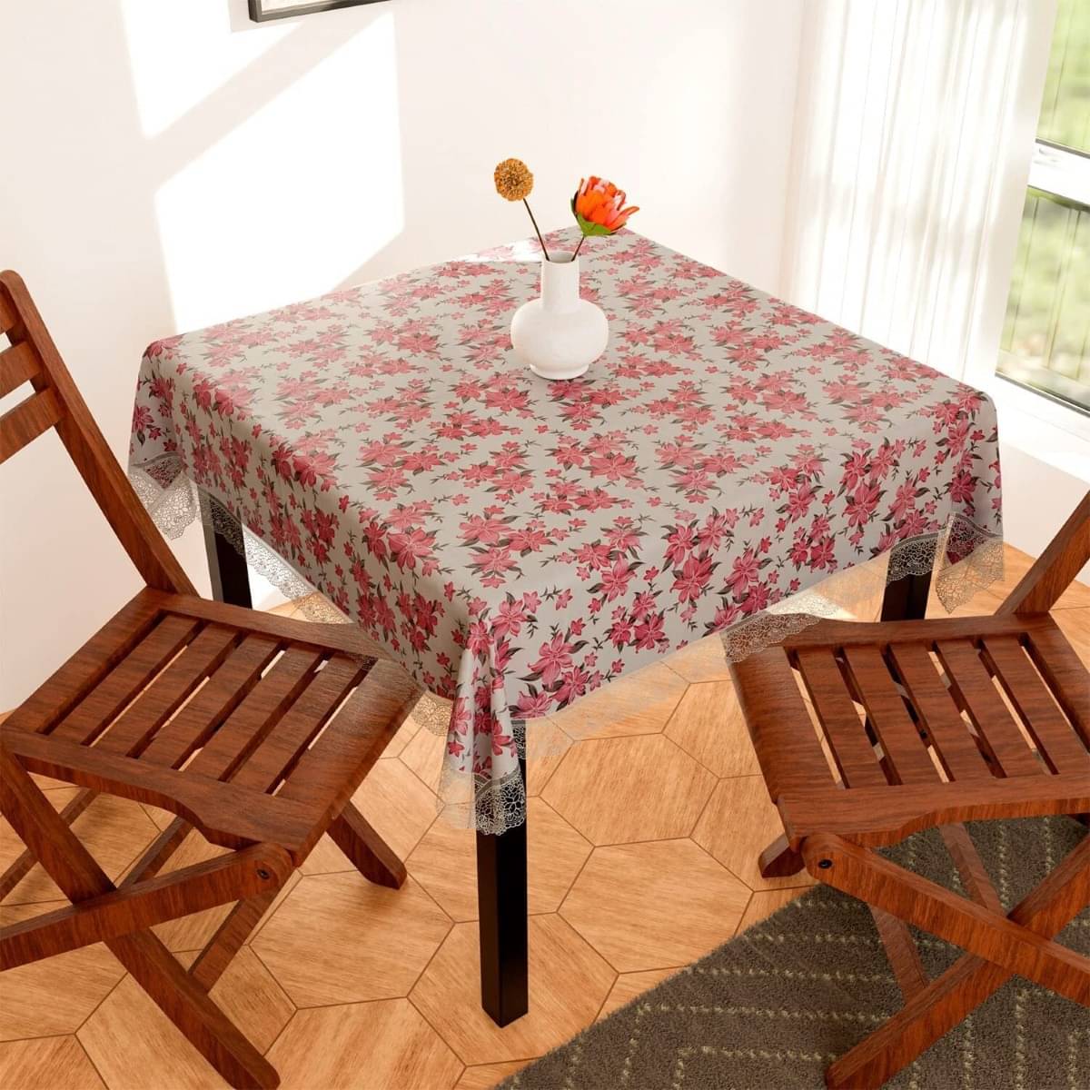 DPA Collection Printed PVC 4 Seater Rectangle Table Cover ( 122 x 122 ) cm Pack of 1 Multi DPA Collection Printed PVC 4 Seater Rectangle Table Cover ( 122 x 122 ) cm Pack of 1 Multi