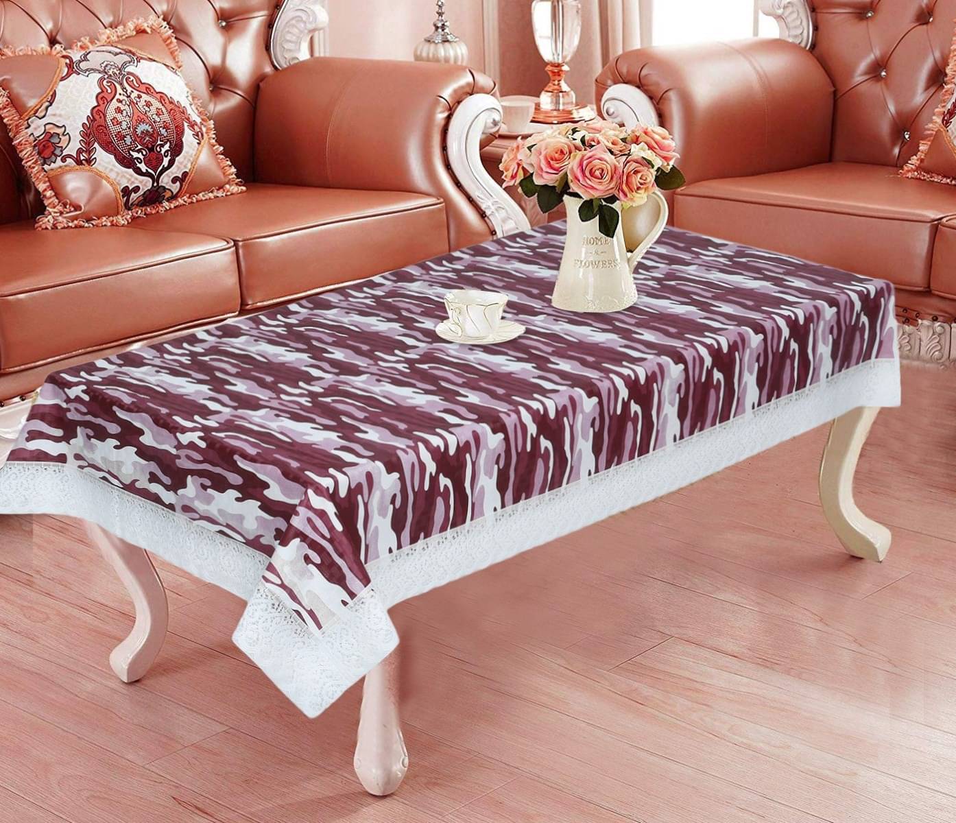 DPA Collection Printed PVC 4 Seater Rectangle Table Cover ( 152 x 102 ) cm Pack of 1 Maroon DPA Collection Printed PVC 4 Seater Rectangle Table Cover ( 152 x 102 ) cm Pack of 1 Maroon