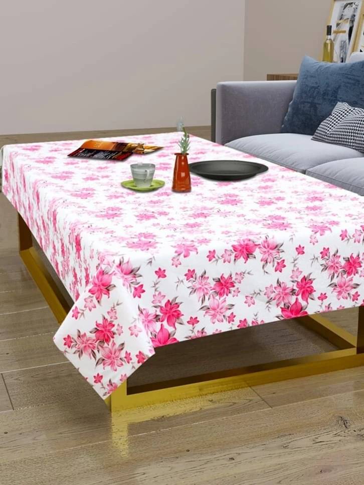     			DPA Collection Printed PVC 4 Seater Rectangle Table Cover ( 136 x 90 ) cm Pack of 1 Pink