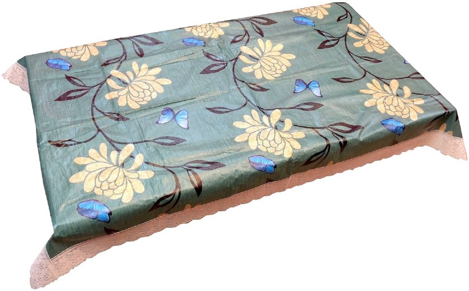 DPA Collection Printed PVC 4 Seater Rectangle Table Cover ( 152 x 101 ) cm Pack of 1 Green DPA Collection Printed PVC 4 Seater Rectangle Table Cover ( 152 x 101 ) cm Pack of 1 Green