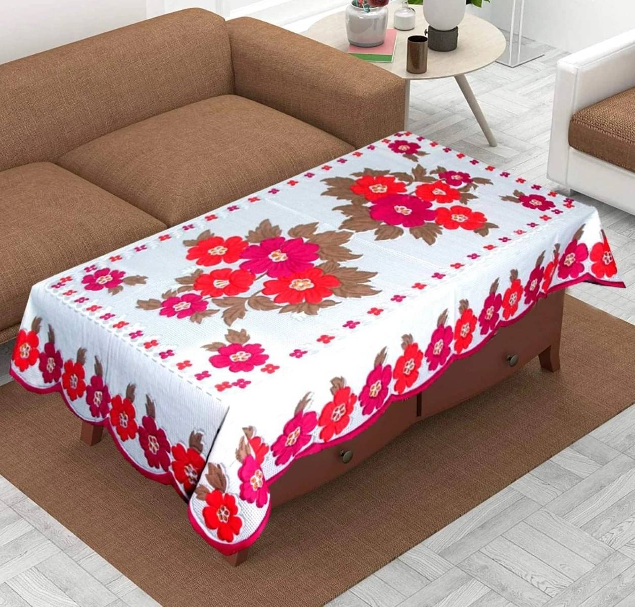     			DPA Collection Printed PVC 4 Seater Rectangle Table Cover ( 152 x 102 ) cm Pack of 1 Multi