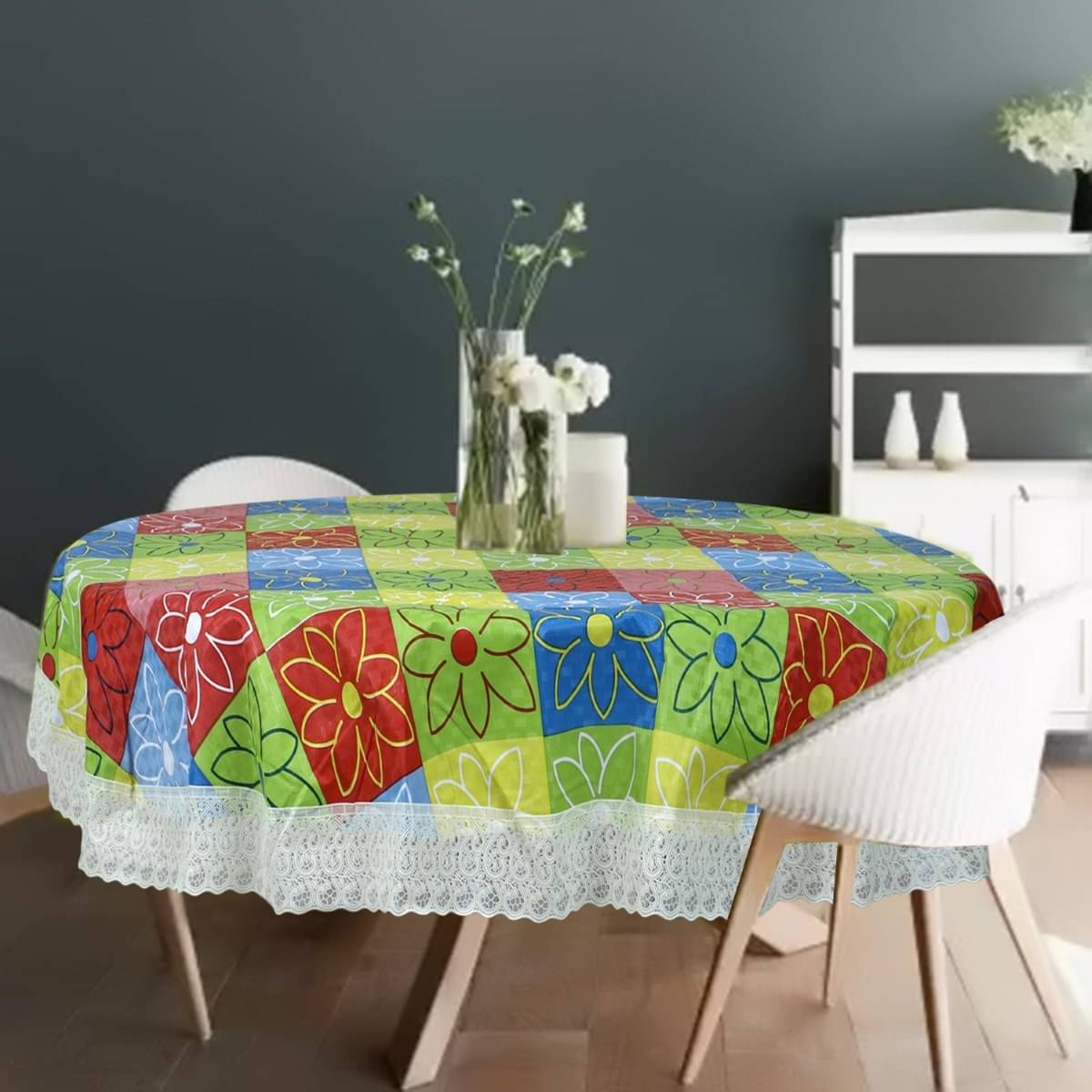 DPA Collection Printed PVC 4 Seater Rectangle Table Cover ( 152 x 152 ) cm Pack of 1 Multi DPA Collection Printed PVC 4 Seater Rectangle Table Cover ( 152 x 152 ) cm Pack of 1 Multi