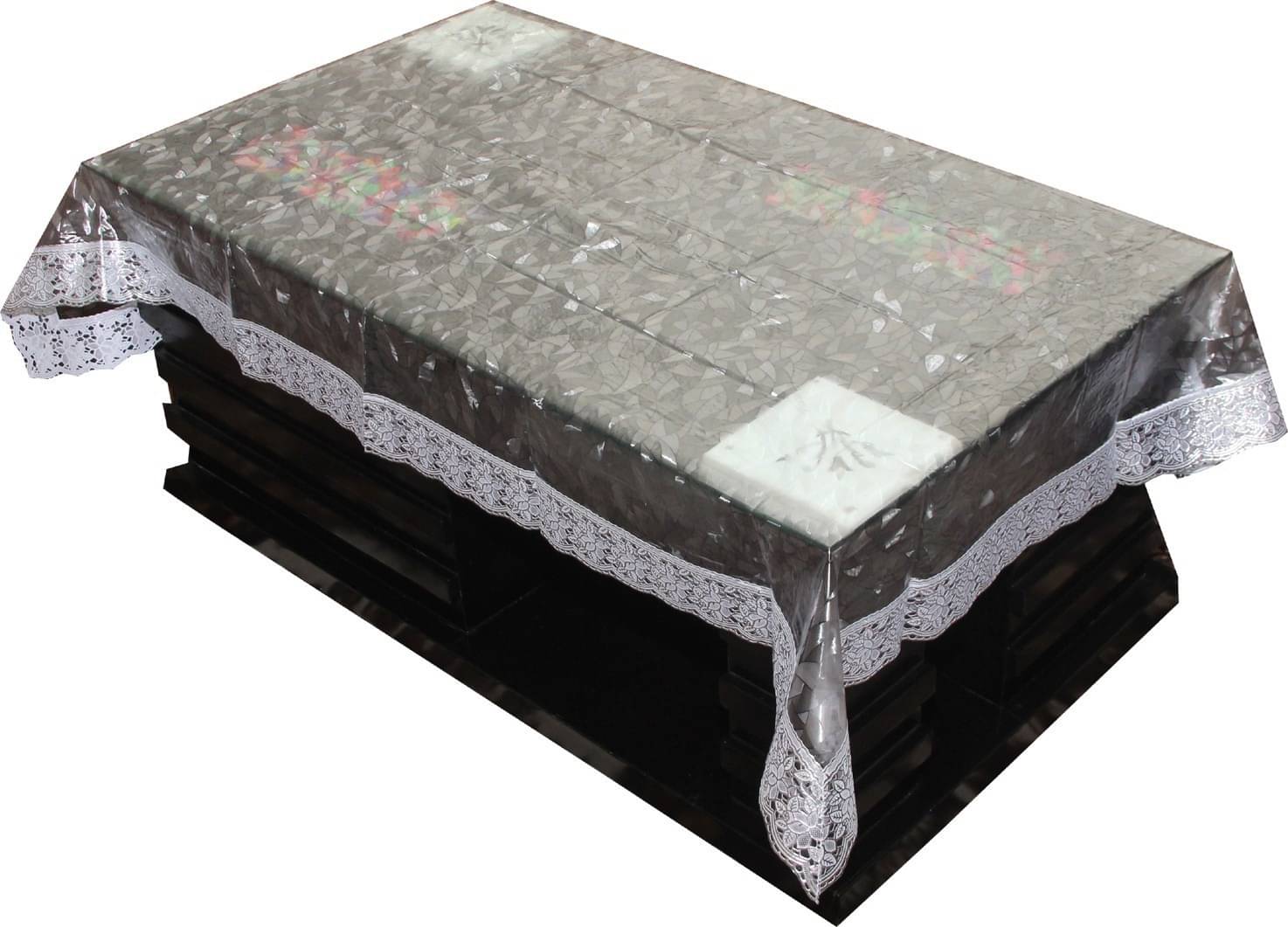 DPA Collection Printed PVC 4 Seater Rectangle Table Cover ( 152 x 102 ) cm Pack of 1 White DPA Collection Printed PVC 4 Seater Rectangle Table Cover ( 152 x 102 ) cm Pack of 1 White
