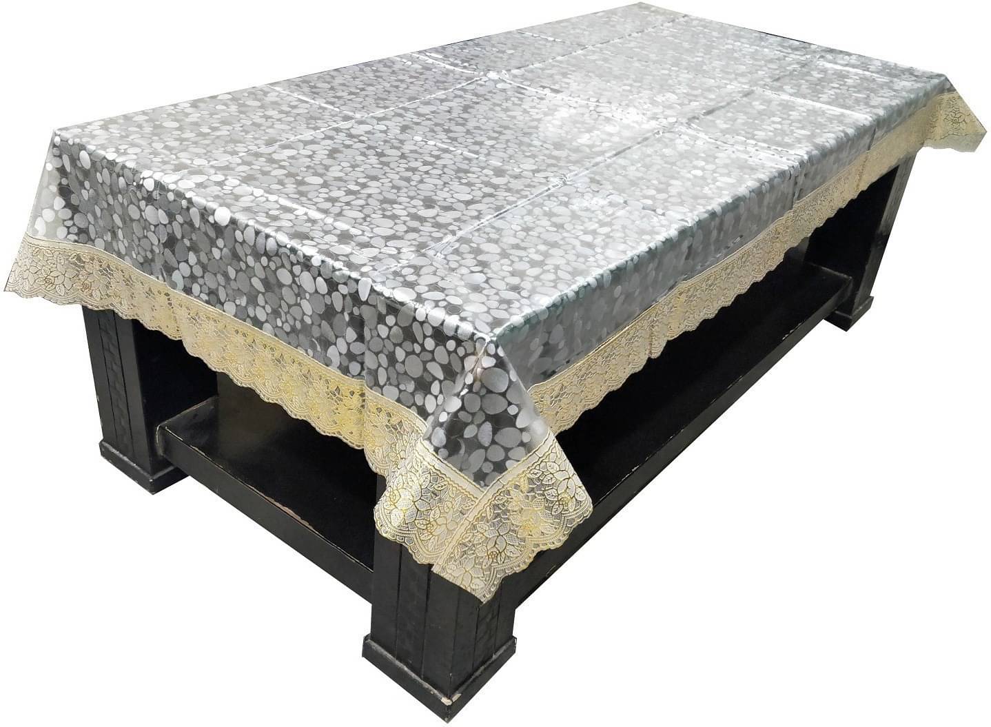 DPA Collection Printed PVC 4 Seater Rectangle Table Cover ( 152 x 102 ) cm Pack of 1 Gold DPA Collection Printed PVC 4 Seater Rectangle Table Cover ( 152 x 102 ) cm Pack of 1 Gold