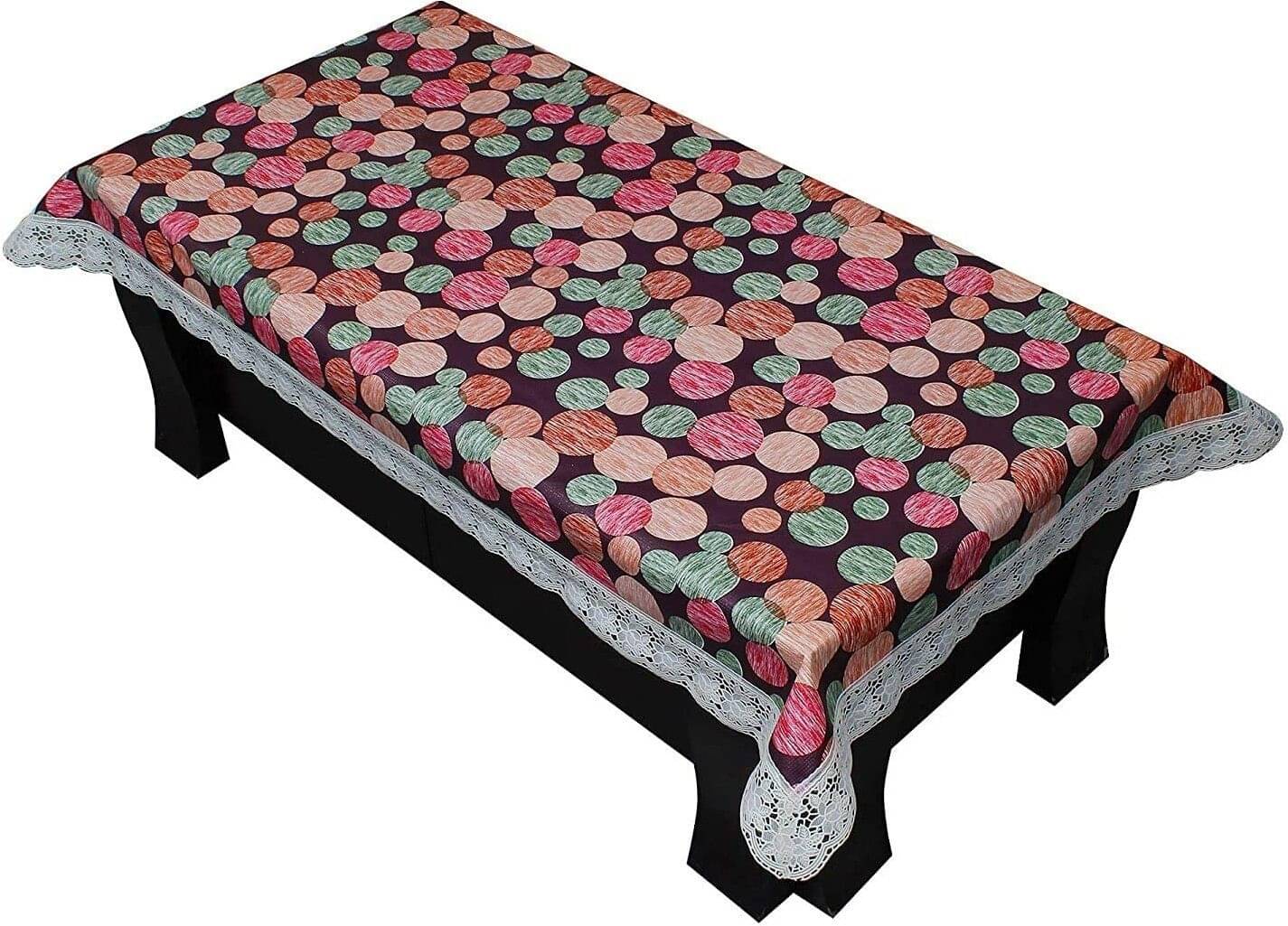 DPA Collection Printed PVC 4 Seater Rectangle Table Cover ( 152 x 102 ) cm Pack of 1 Peach     			DPA Collection Printed PVC 4 Seater Rectangle Table Cover ( 152 x 102 ) cm Pack of 1 Peach